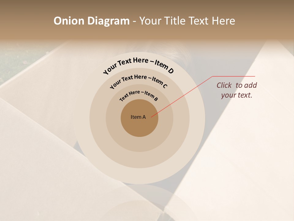 A Little Girl Sitting Inside Of A Cardboard Box PowerPoint Template