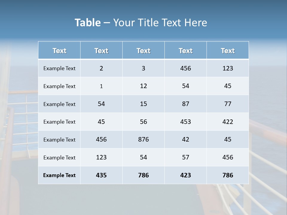 Two People Sitting In Chairs On The Deck Of A Ship PowerPoint Template
