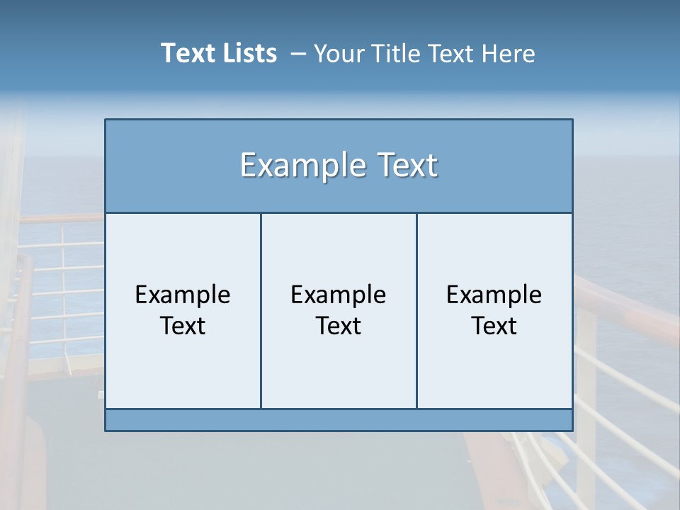 Two People Sitting In Chairs On The Deck Of A Ship PowerPoint Template