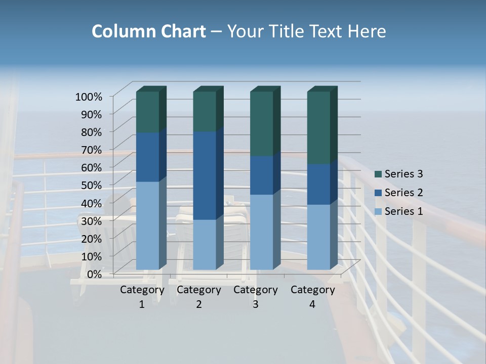 Two People Sitting In Chairs On The Deck Of A Ship PowerPoint Template
