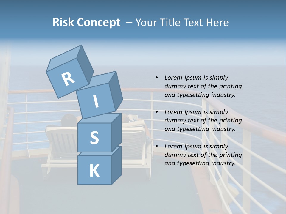 Two People Sitting In Chairs On The Deck Of A Ship PowerPoint Template