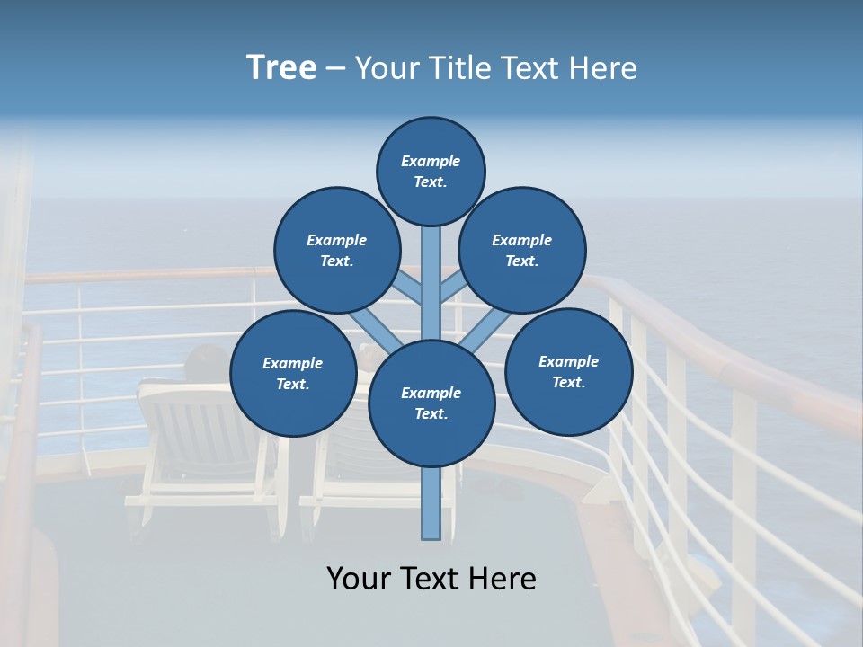 Two People Sitting In Chairs On The Deck Of A Ship PowerPoint Template