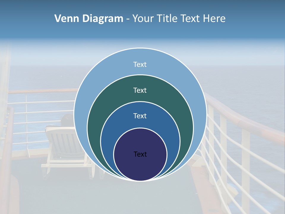 Two People Sitting In Chairs On The Deck Of A Ship PowerPoint Template
