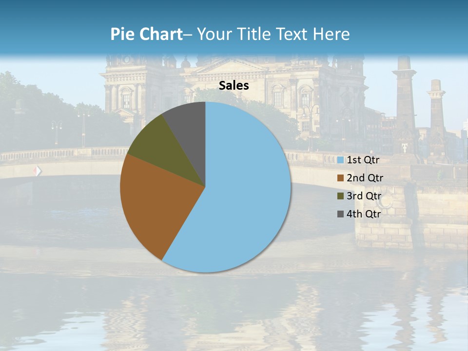 A Bridge Over A Body Of Water With A Building In The Background PowerPoint Template