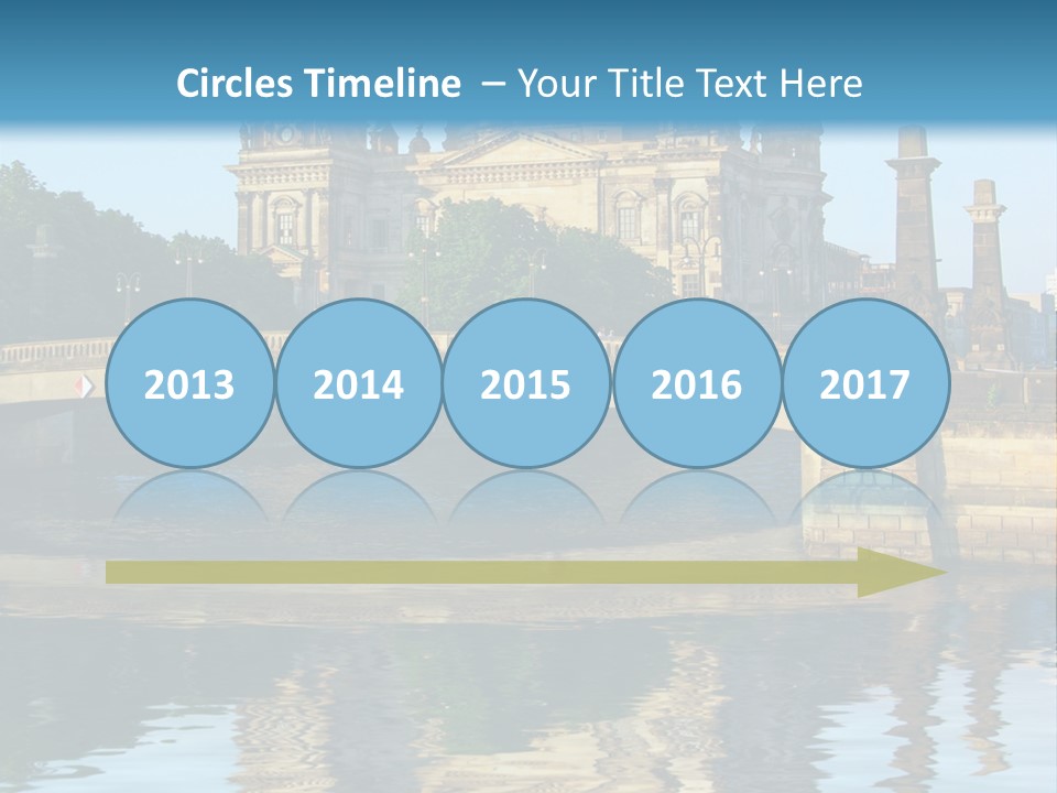 A Bridge Over A Body Of Water With A Building In The Background PowerPoint Template