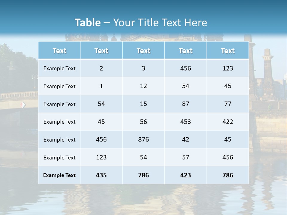 A Bridge Over A Body Of Water With A Building In The Background PowerPoint Template