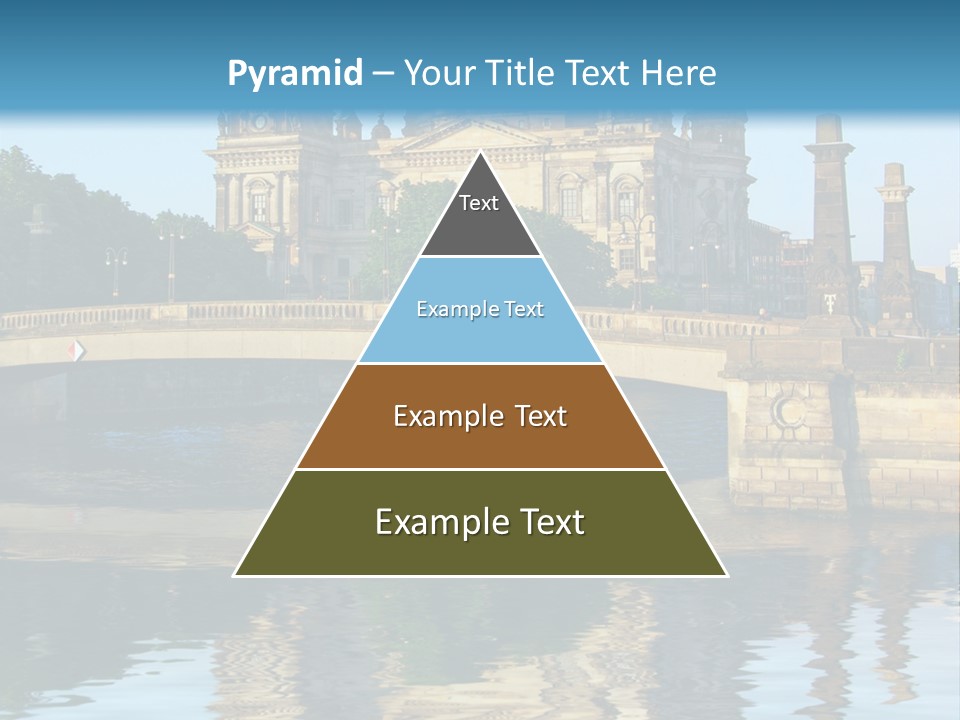 A Bridge Over A Body Of Water With A Building In The Background PowerPoint Template