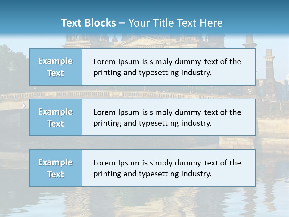 A Bridge Over A Body Of Water With A Building In The Background PowerPoint Template