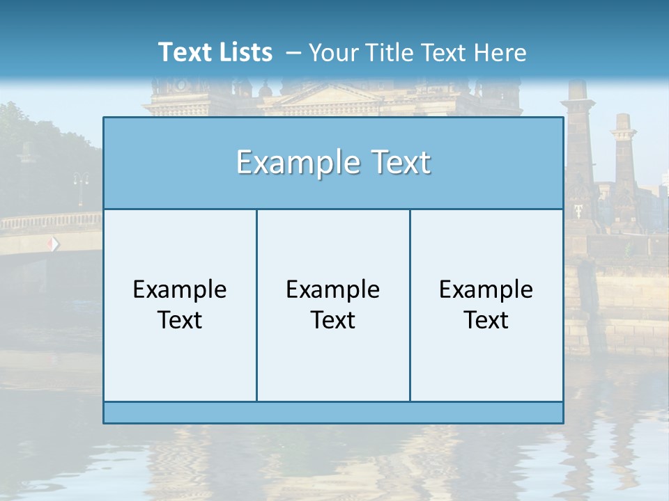 A Bridge Over A Body Of Water With A Building In The Background PowerPoint Template