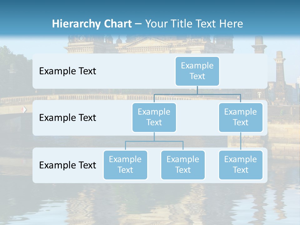 A Bridge Over A Body Of Water With A Building In The Background PowerPoint Template