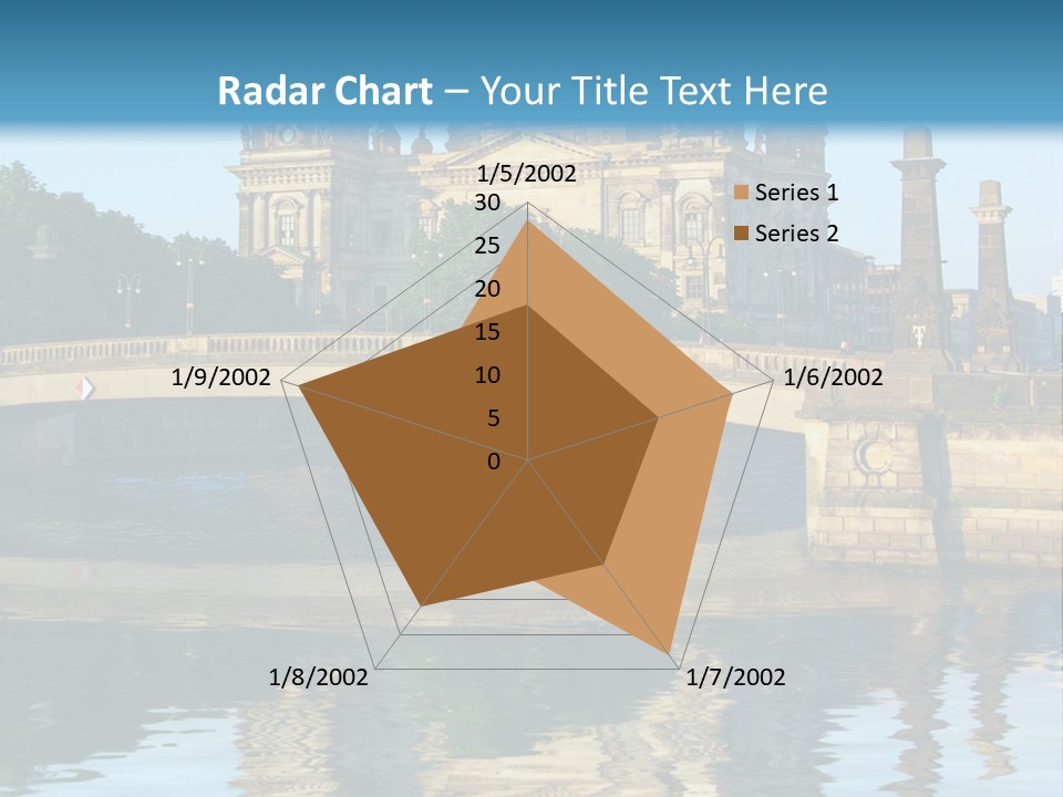 A Bridge Over A Body Of Water With A Building In The Background PowerPoint Template
