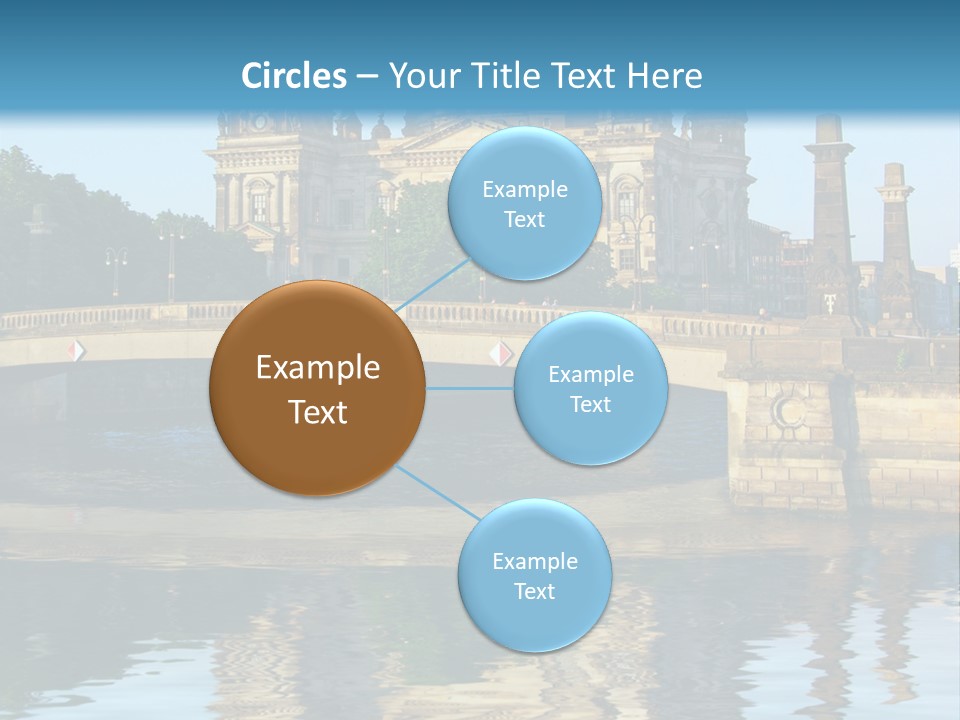 A Bridge Over A Body Of Water With A Building In The Background PowerPoint Template