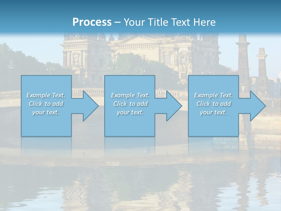 A Bridge Over A Body Of Water With A Building In The Background PowerPoint Template