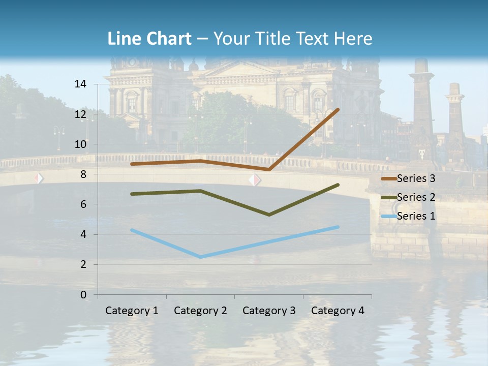 A Bridge Over A Body Of Water With A Building In The Background PowerPoint Template