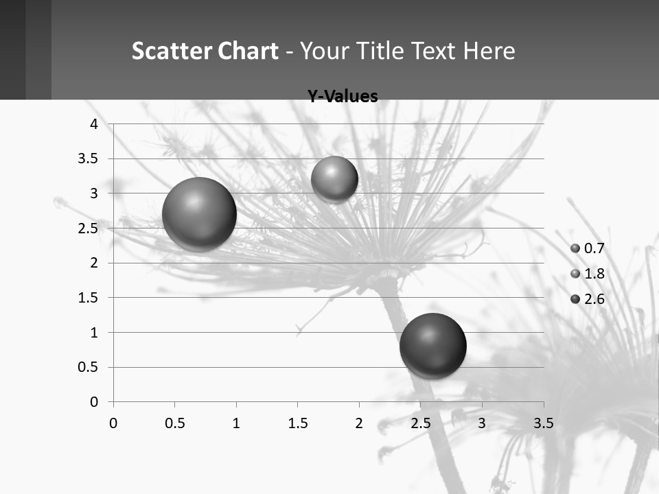 A Black And White Photo Of A Dandelion PowerPoint Template