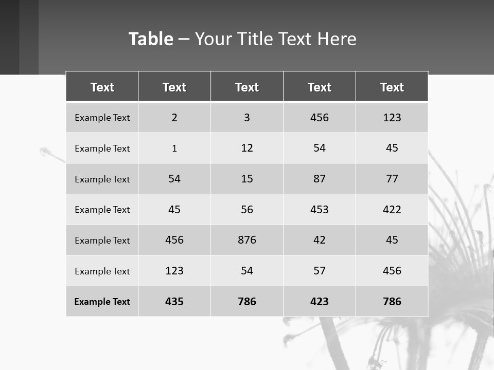 A Black And White Photo Of A Dandelion PowerPoint Template