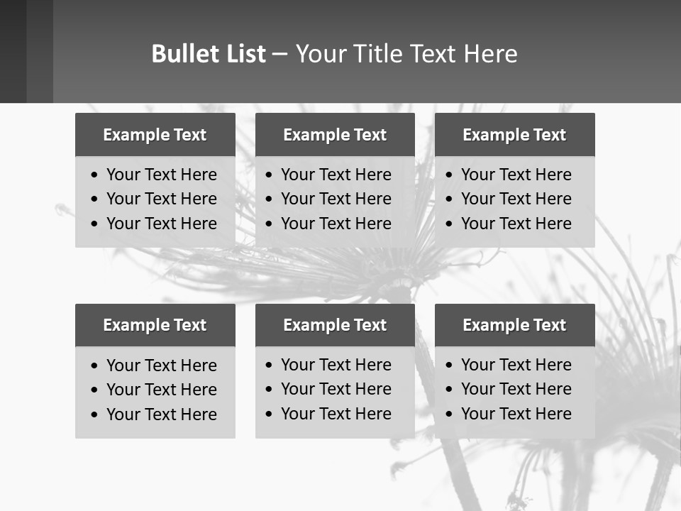 A Black And White Photo Of A Dandelion PowerPoint Template