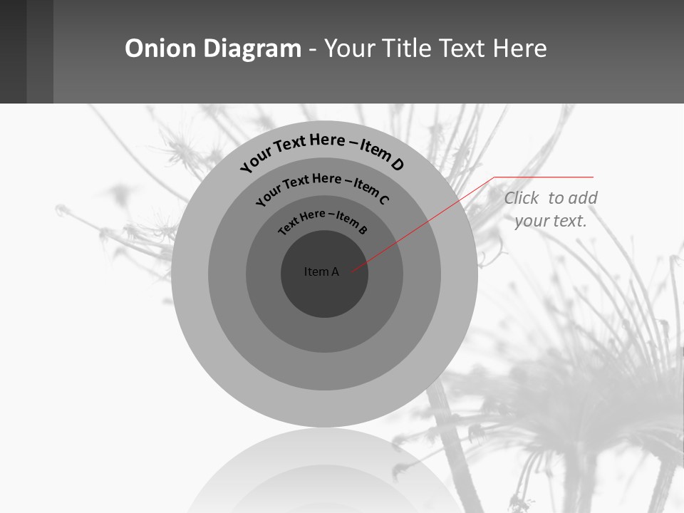 A Black And White Photo Of A Dandelion PowerPoint Template