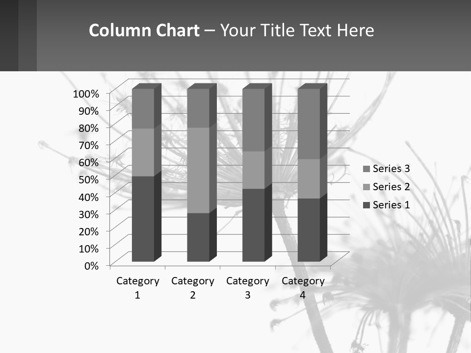 A Black And White Photo Of A Dandelion PowerPoint Template