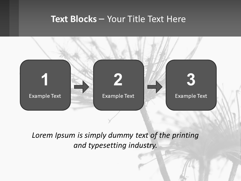 A Black And White Photo Of A Dandelion PowerPoint Template
