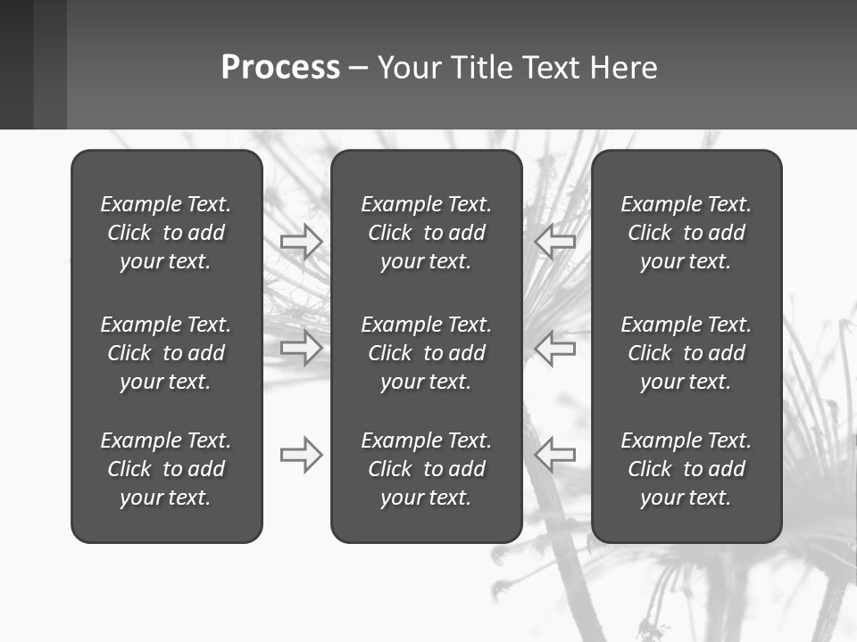 A Black And White Photo Of A Dandelion PowerPoint Template
