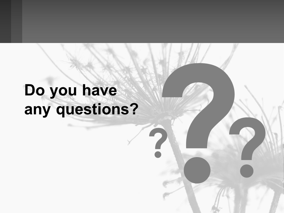 A Black And White Photo Of A Dandelion PowerPoint Template