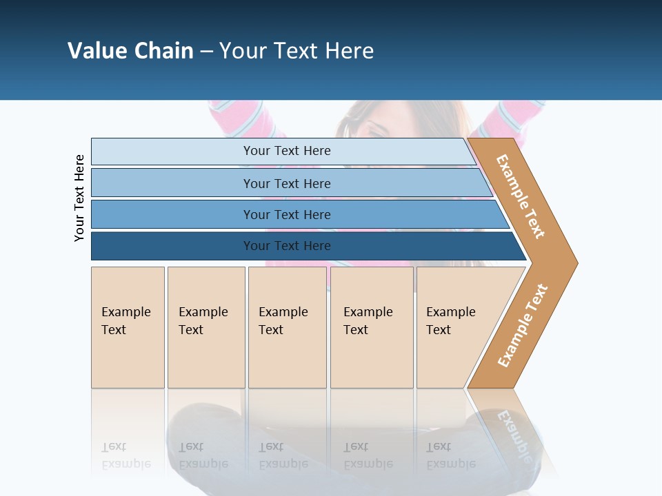 A Woman Sitting On The Floor Using A Laptop Computer PowerPoint Template