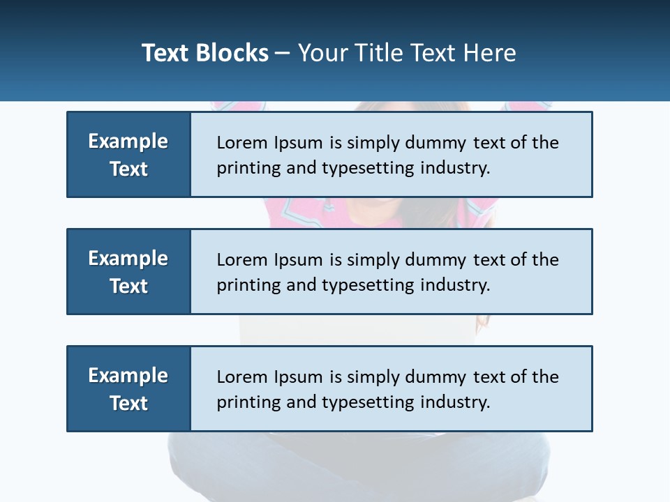 A Woman Sitting On The Floor Using A Laptop Computer PowerPoint Template