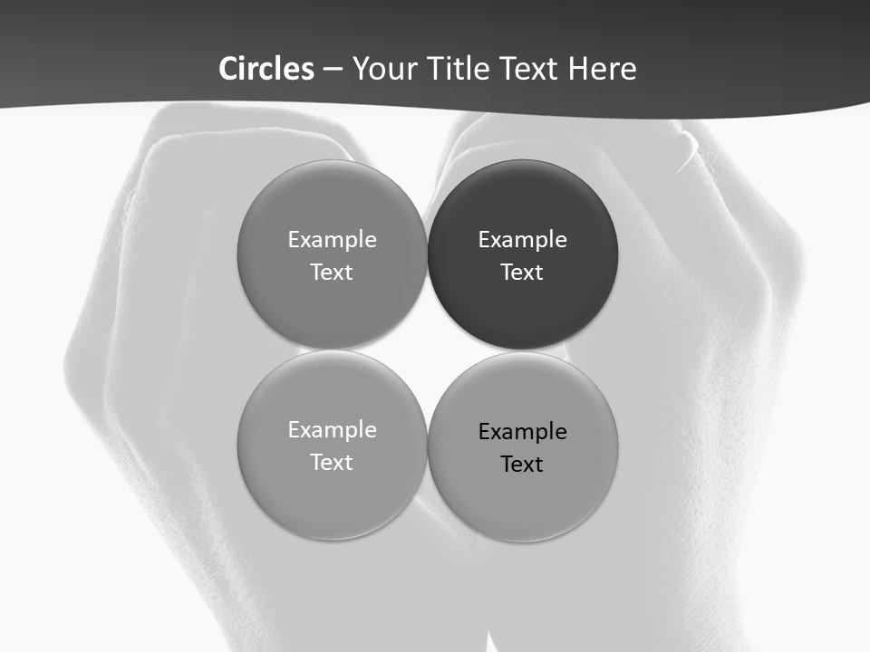 Two Hands Making A Heart Shape With Their Fingers PowerPoint Template