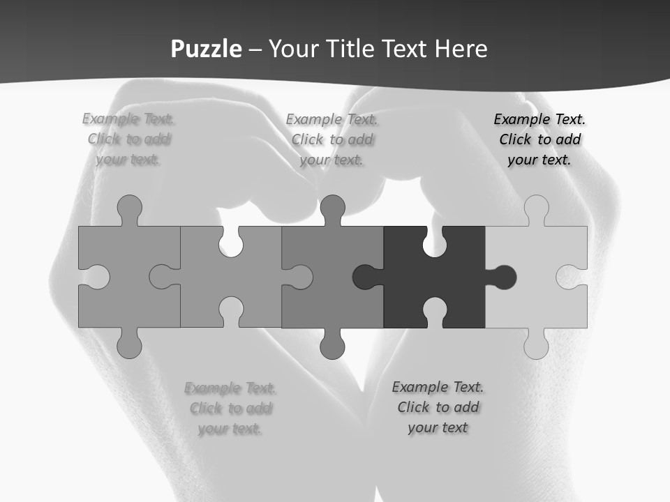 Two Hands Making A Heart Shape With Their Fingers PowerPoint Template