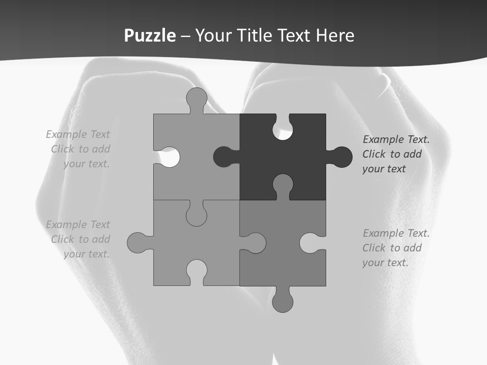 Two Hands Making A Heart Shape With Their Fingers PowerPoint Template