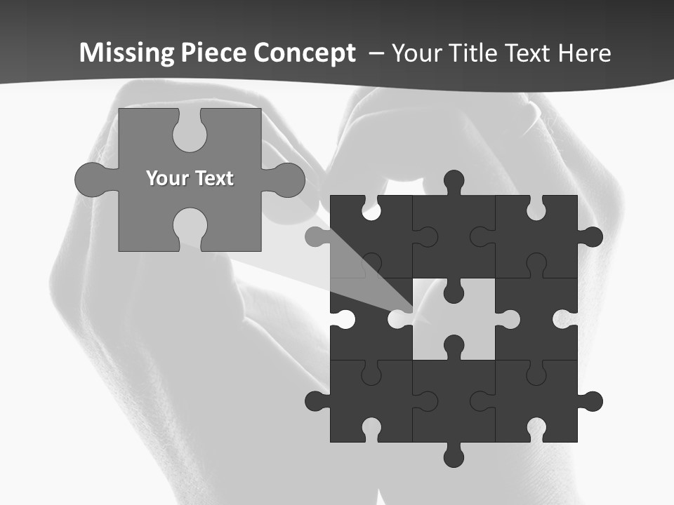 Two Hands Making A Heart Shape With Their Fingers PowerPoint Template
