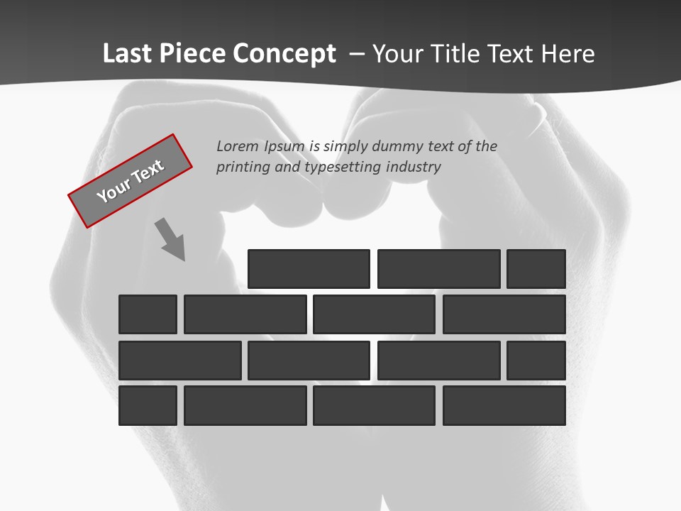 Two Hands Making A Heart Shape With Their Fingers PowerPoint Template