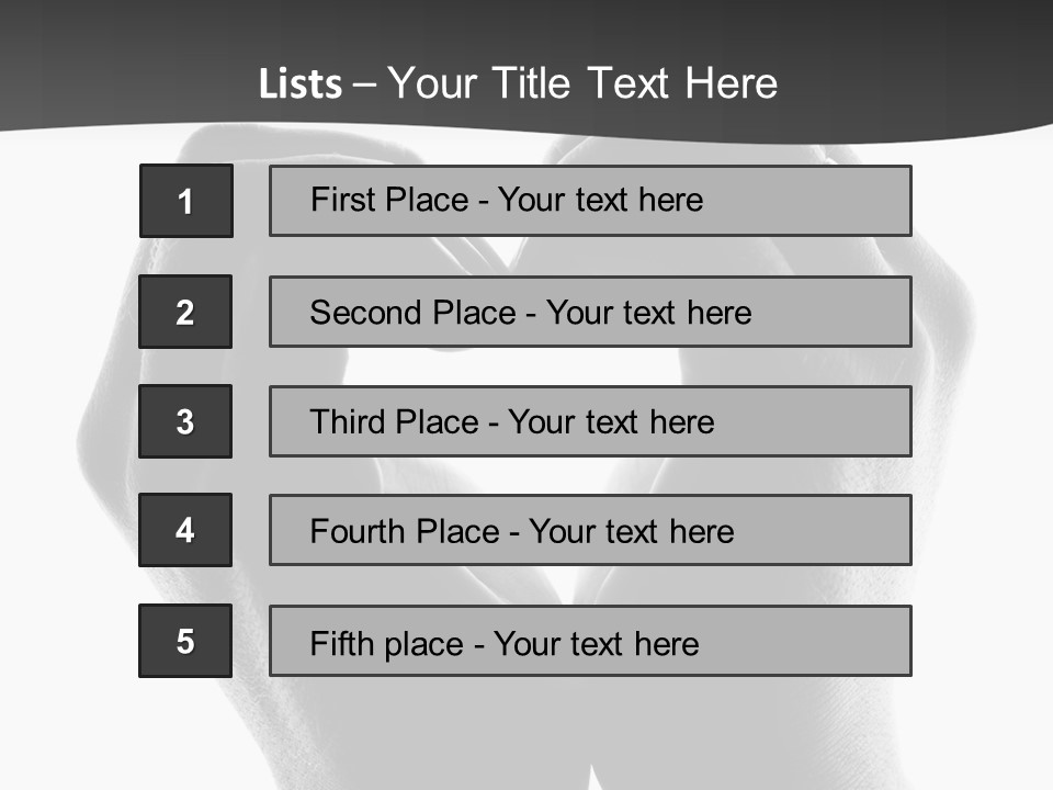 Two Hands Making A Heart Shape With Their Fingers PowerPoint Template