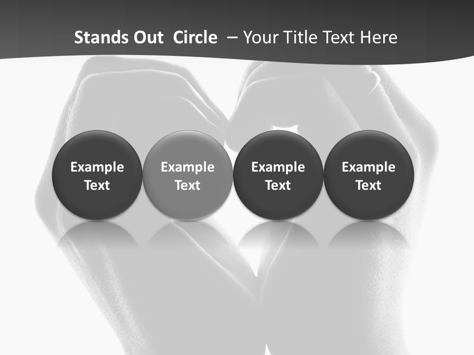 Two Hands Making A Heart Shape With Their Fingers PowerPoint Template