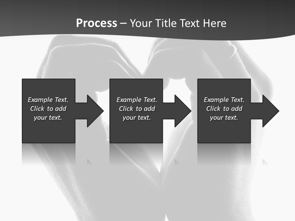 Two Hands Making A Heart Shape With Their Fingers PowerPoint Template