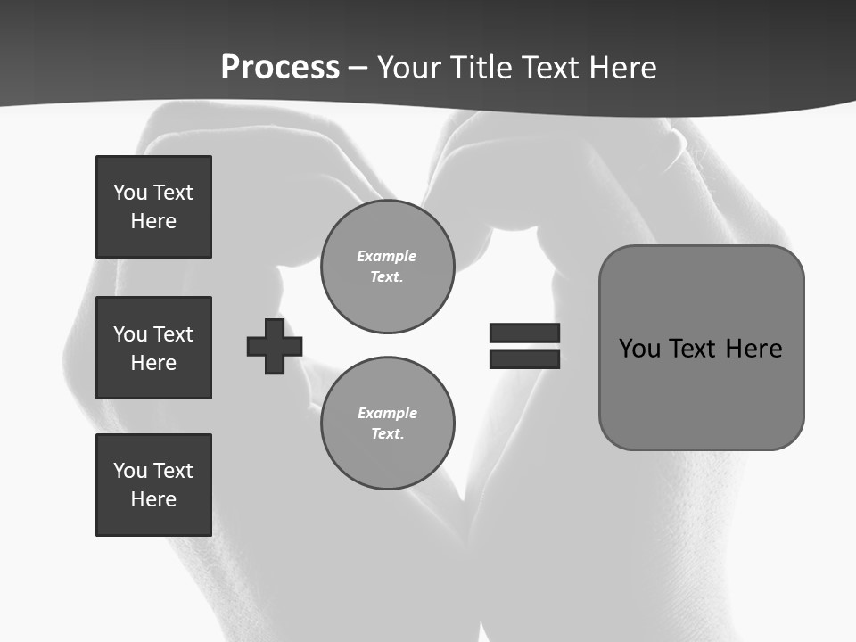 Two Hands Making A Heart Shape With Their Fingers PowerPoint Template