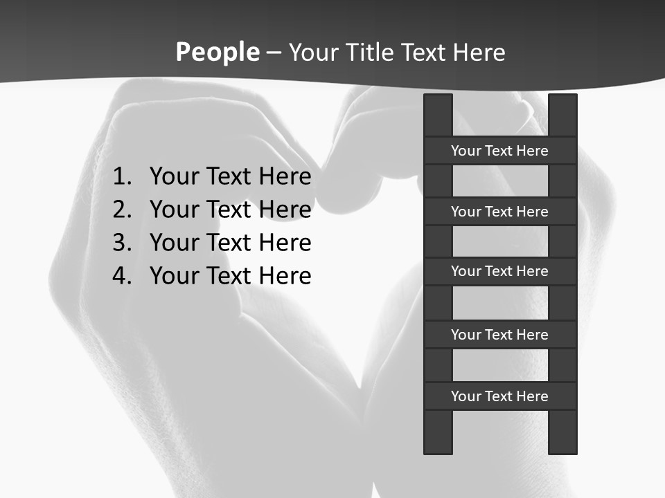 Two Hands Making A Heart Shape With Their Fingers PowerPoint Template