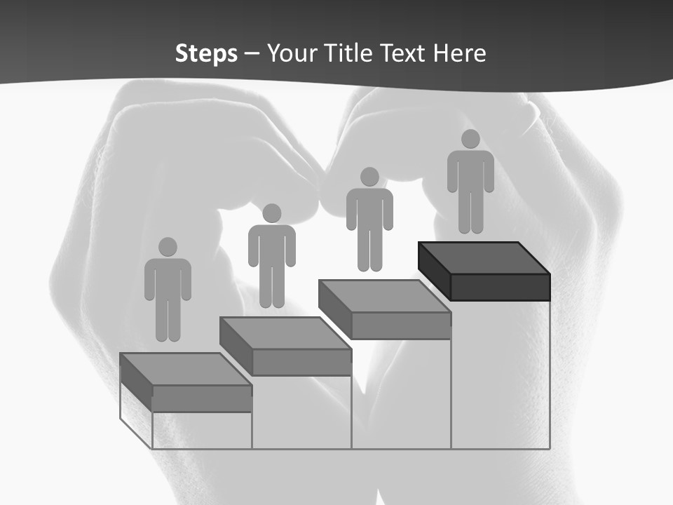 Two Hands Making A Heart Shape With Their Fingers PowerPoint Template
