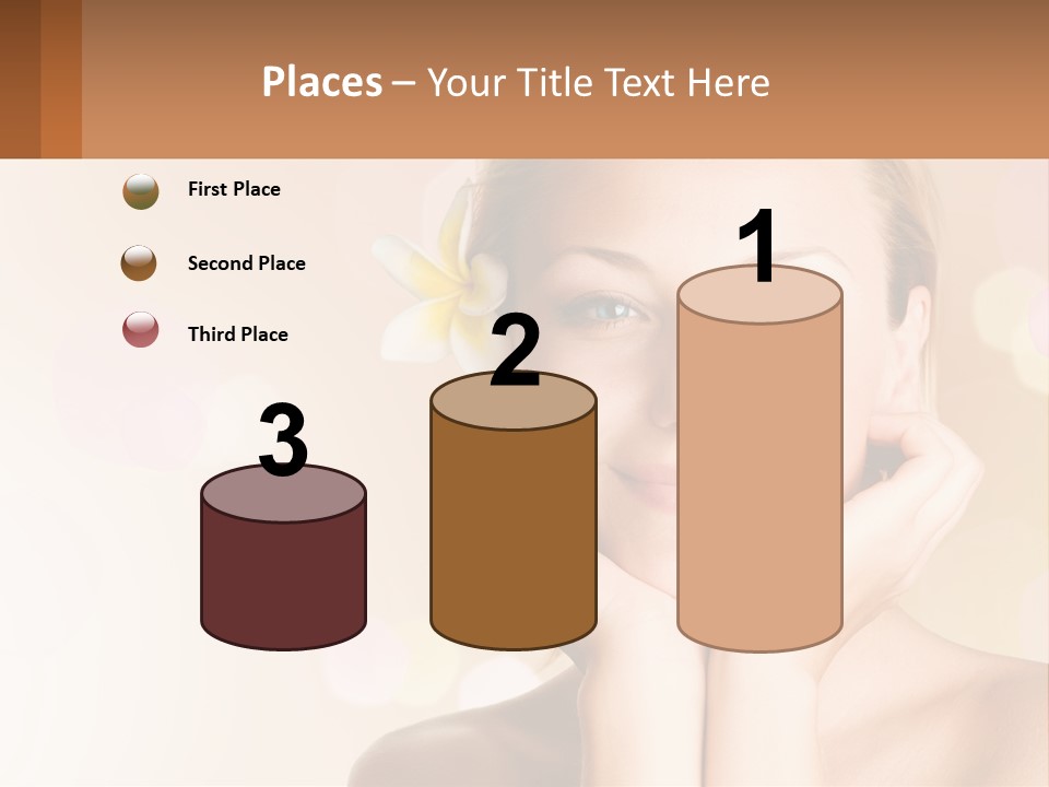 A Woman With A Flower In Her Hair PowerPoint Template