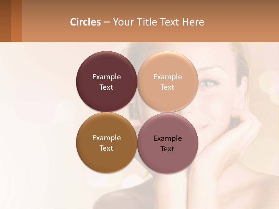 A Woman With A Flower In Her Hair PowerPoint Template