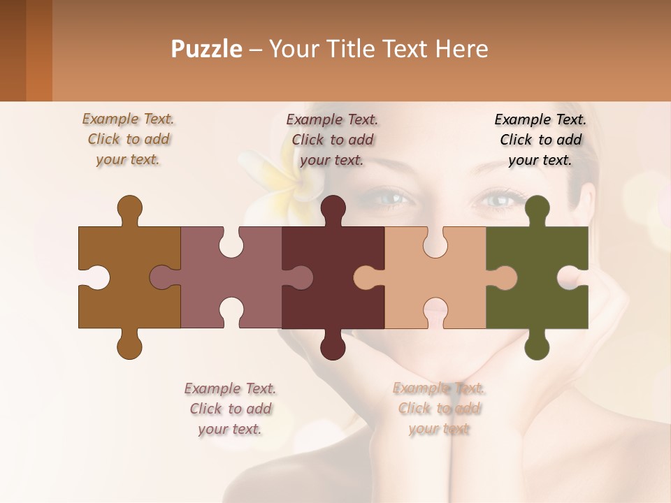 A Woman With A Flower In Her Hair PowerPoint Template