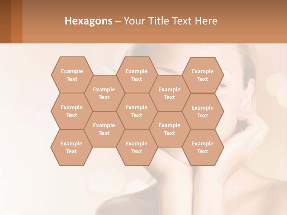 A Woman With A Flower In Her Hair PowerPoint Template