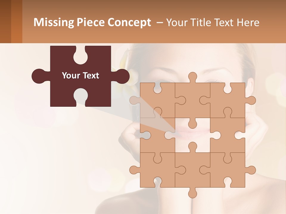 A Woman With A Flower In Her Hair PowerPoint Template