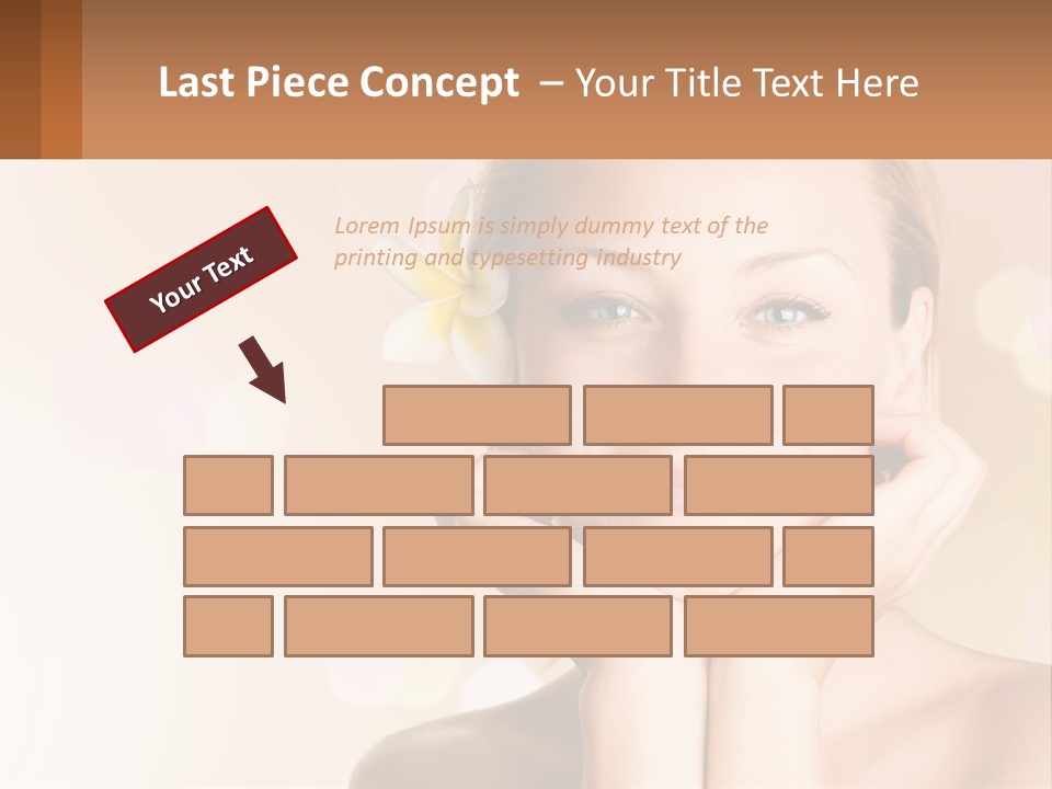 A Woman With A Flower In Her Hair PowerPoint Template