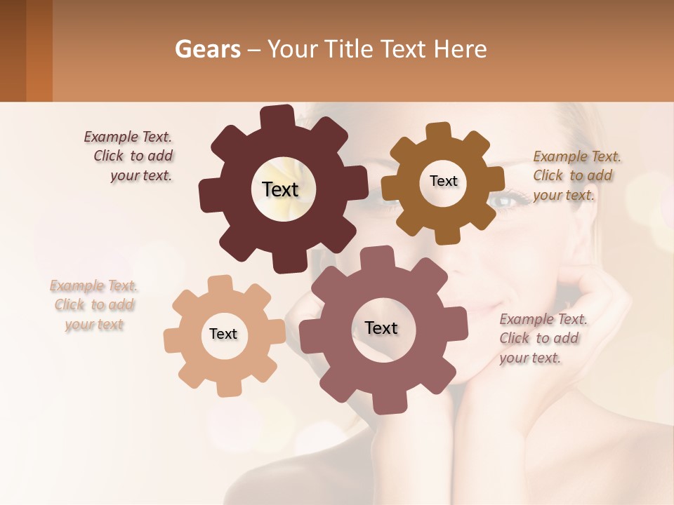 A Woman With A Flower In Her Hair PowerPoint Template