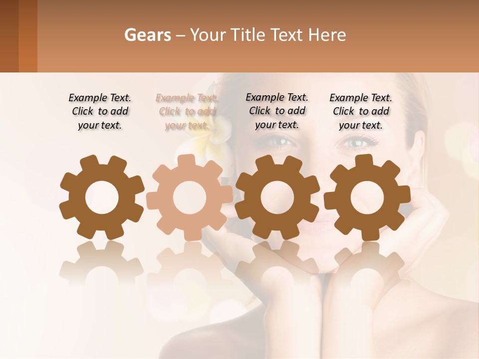 A Woman With A Flower In Her Hair PowerPoint Template