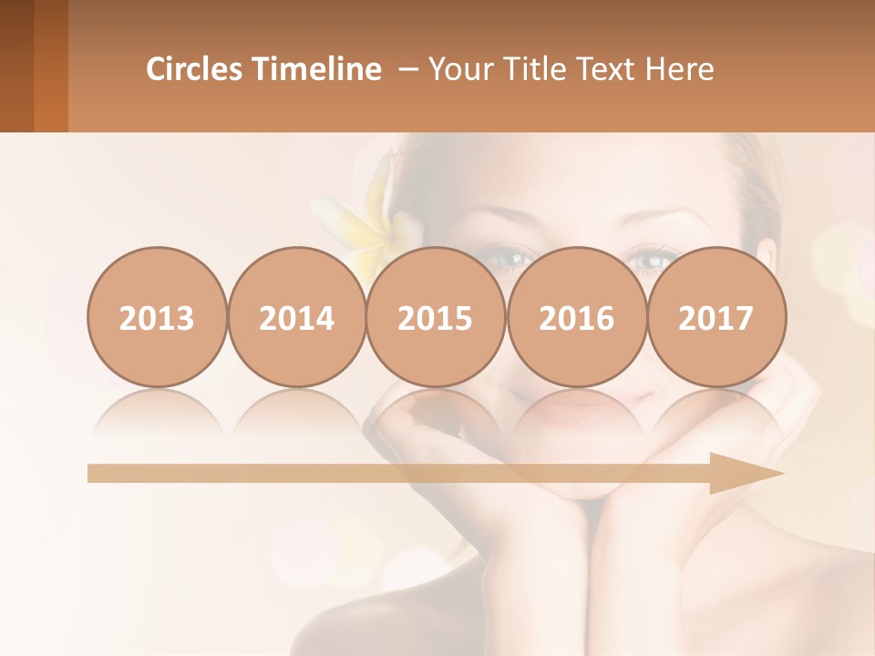 A Woman With A Flower In Her Hair PowerPoint Template