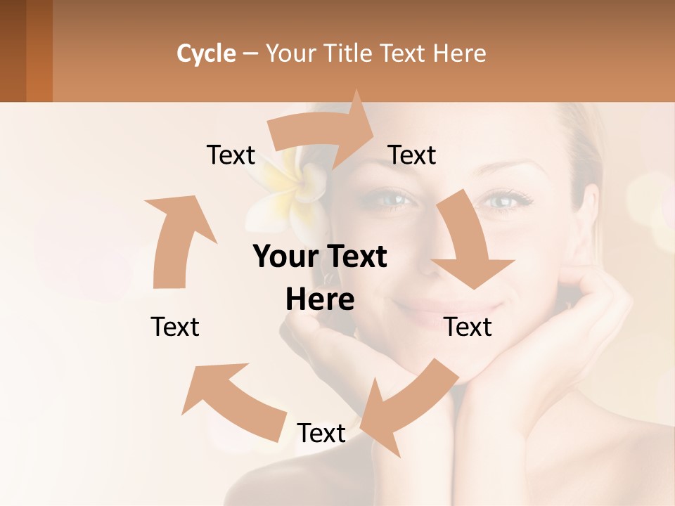 A Woman With A Flower In Her Hair PowerPoint Template