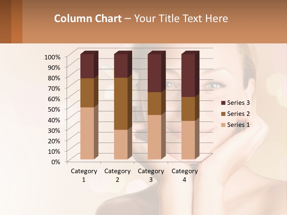 A Woman With A Flower In Her Hair PowerPoint Template